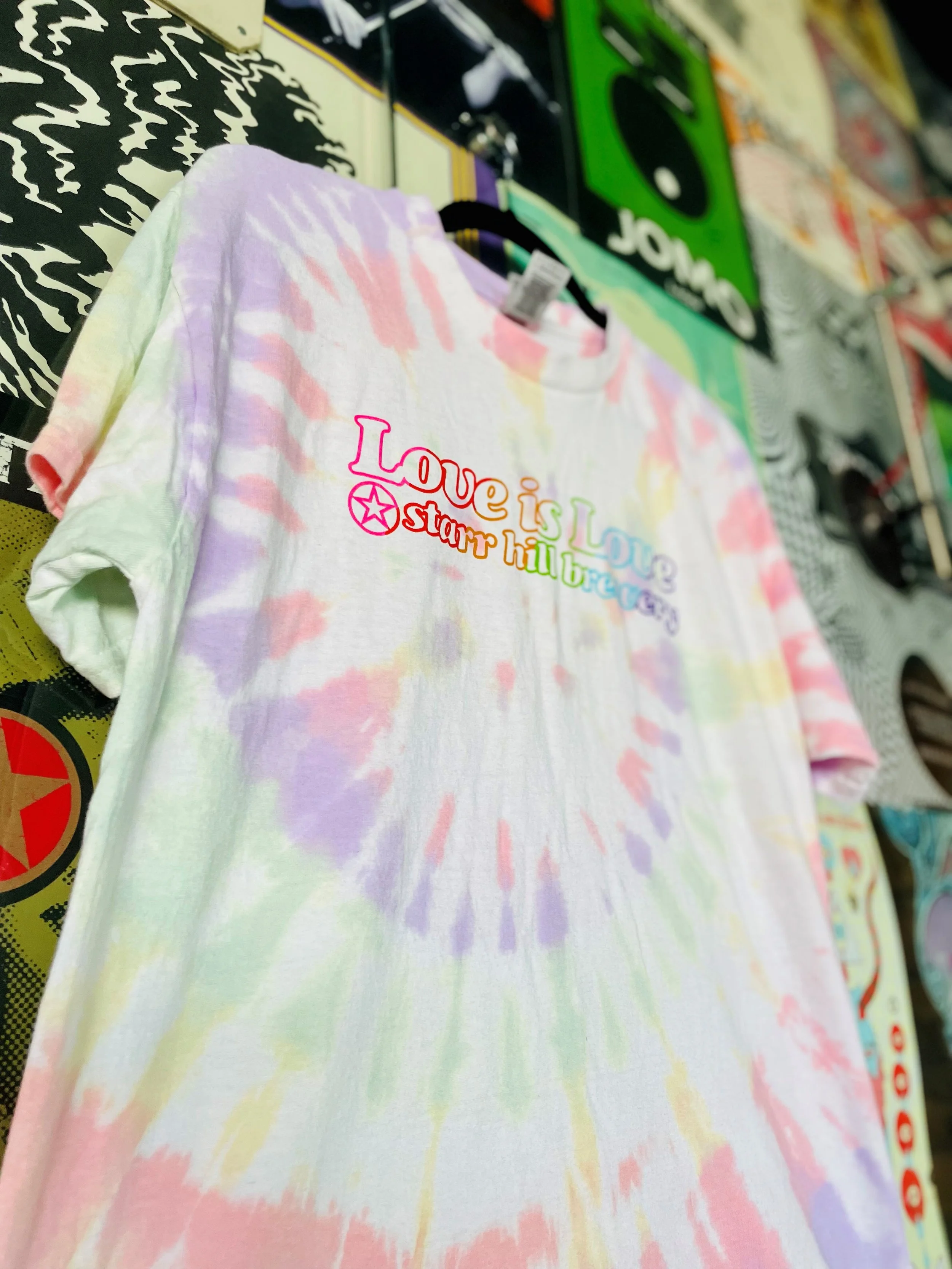 Love Is Love Tie Dye T-Shirt — Starr Hill Brewery